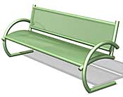 Primavera 6' Bench with Back and Arms PMBA6
