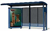 Arcadia 13' Shelter with Integral 3-Sided Kiosk  AR13AD