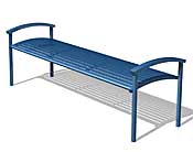 Arcadia 5' Bench  with Arms ARB5