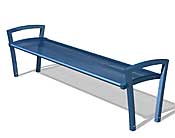 Arcadia 5' Bench with Arms ARMB6