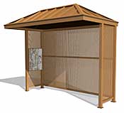 Heritage 10' Shelter with Backscreen HE10BS