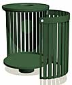 Horizon 36 Gallon Trash Receptacle with Side Opening Door  HZTR36