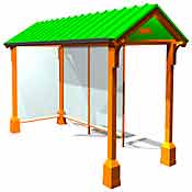 Summit 13' Shelter with Back Glass SM13B-GL